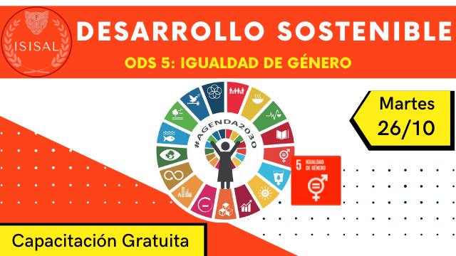28/10 – CAPACITACIÓN «Desarrollo Sostenible: ODS 5 Igualdad de Género»